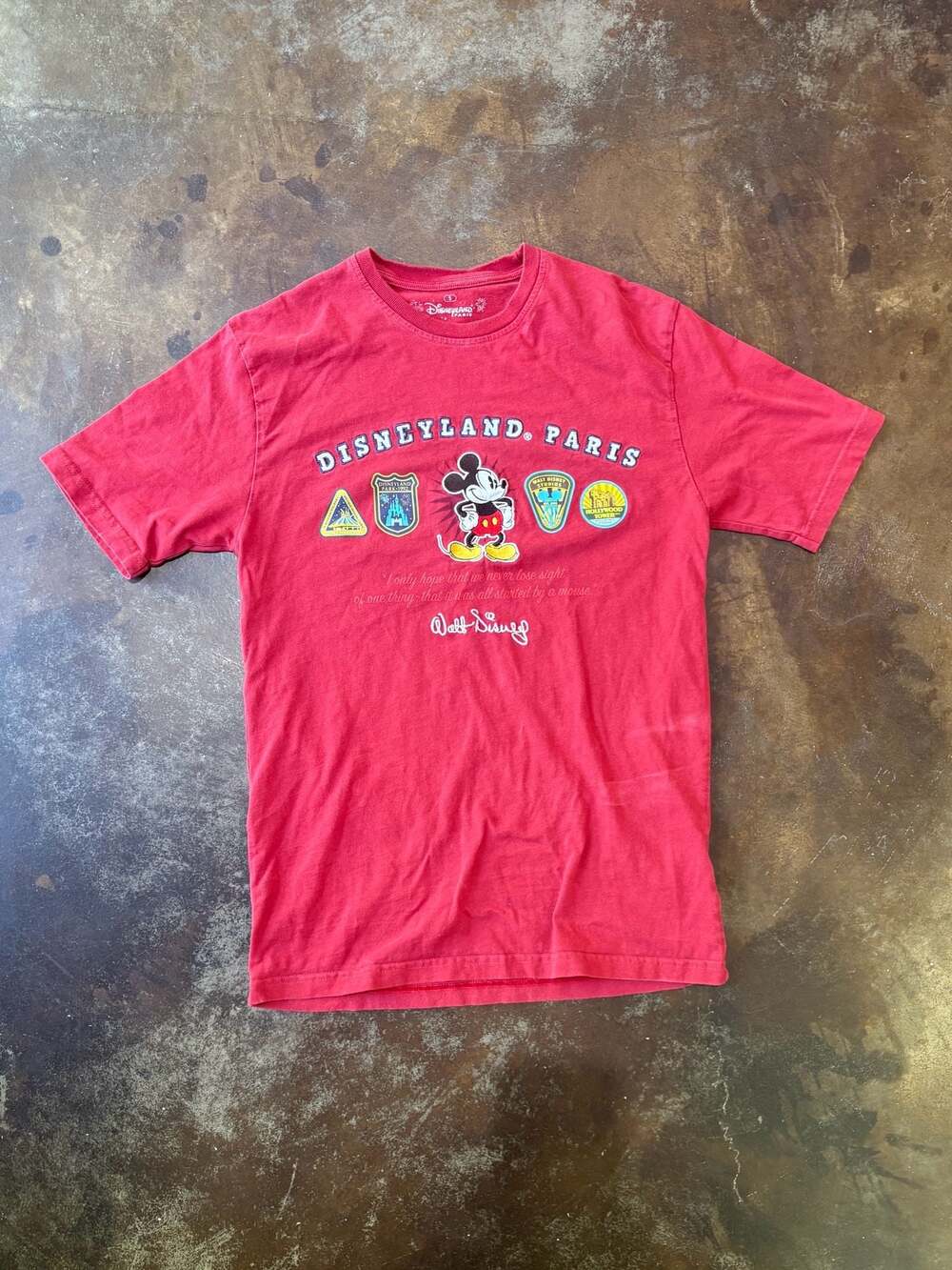 Disneyland Paris Mickey Mouse Quote Graphic T-Shirt
